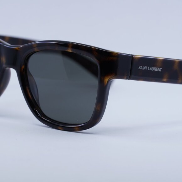 Saint Laurent SL674 003 Sunglasses Havana Square Frame, Grey Lenses - Picture 10 of 12